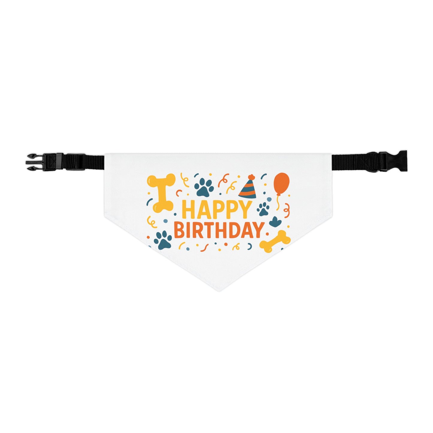 Happy Birthday Pet Bandana Collar, Cute Dog Birthday Accessory, Pet Party Gear, Dog Celebration Wear, Furry Friend Gift