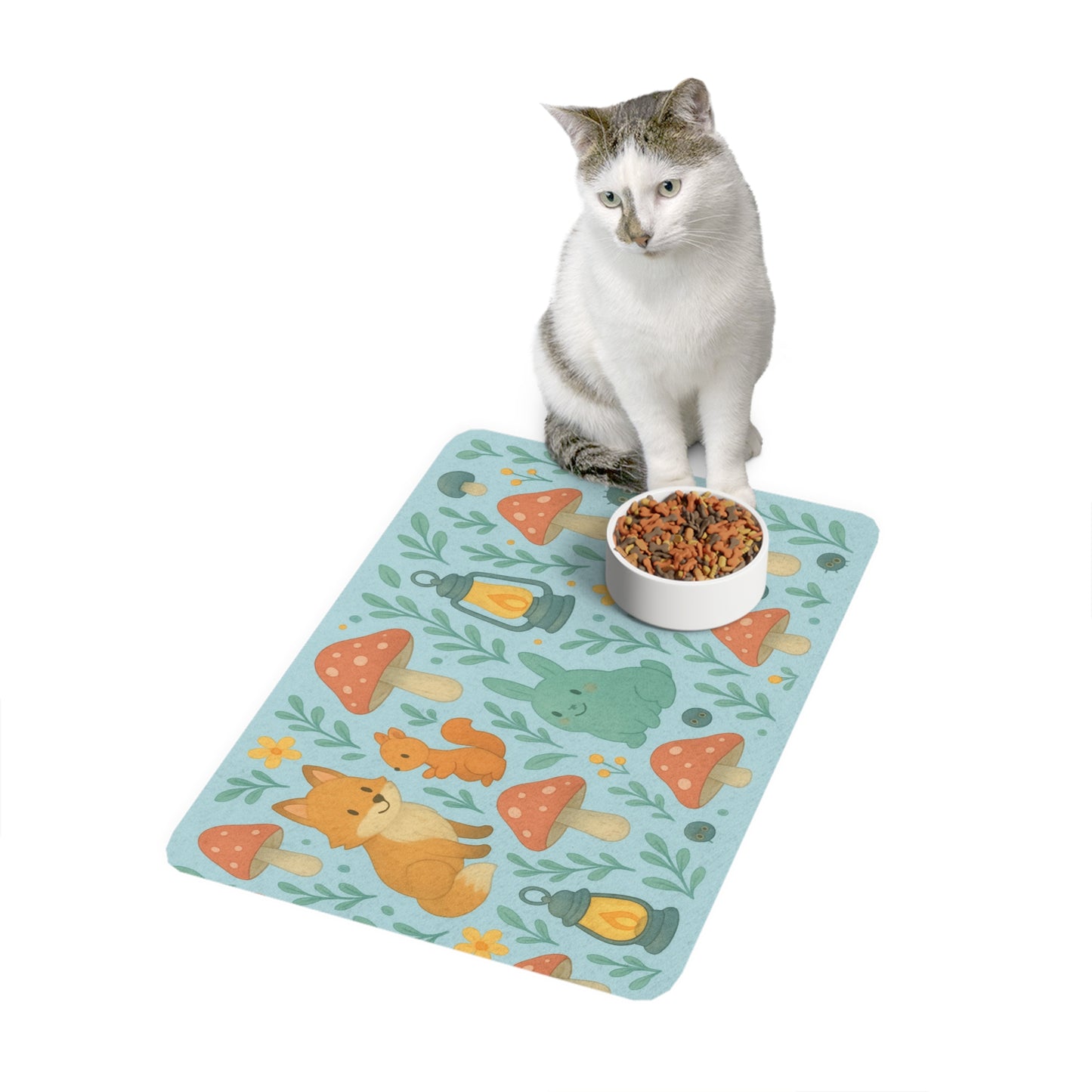 Forest Frolic Mess-Free Pet Feeding Mat