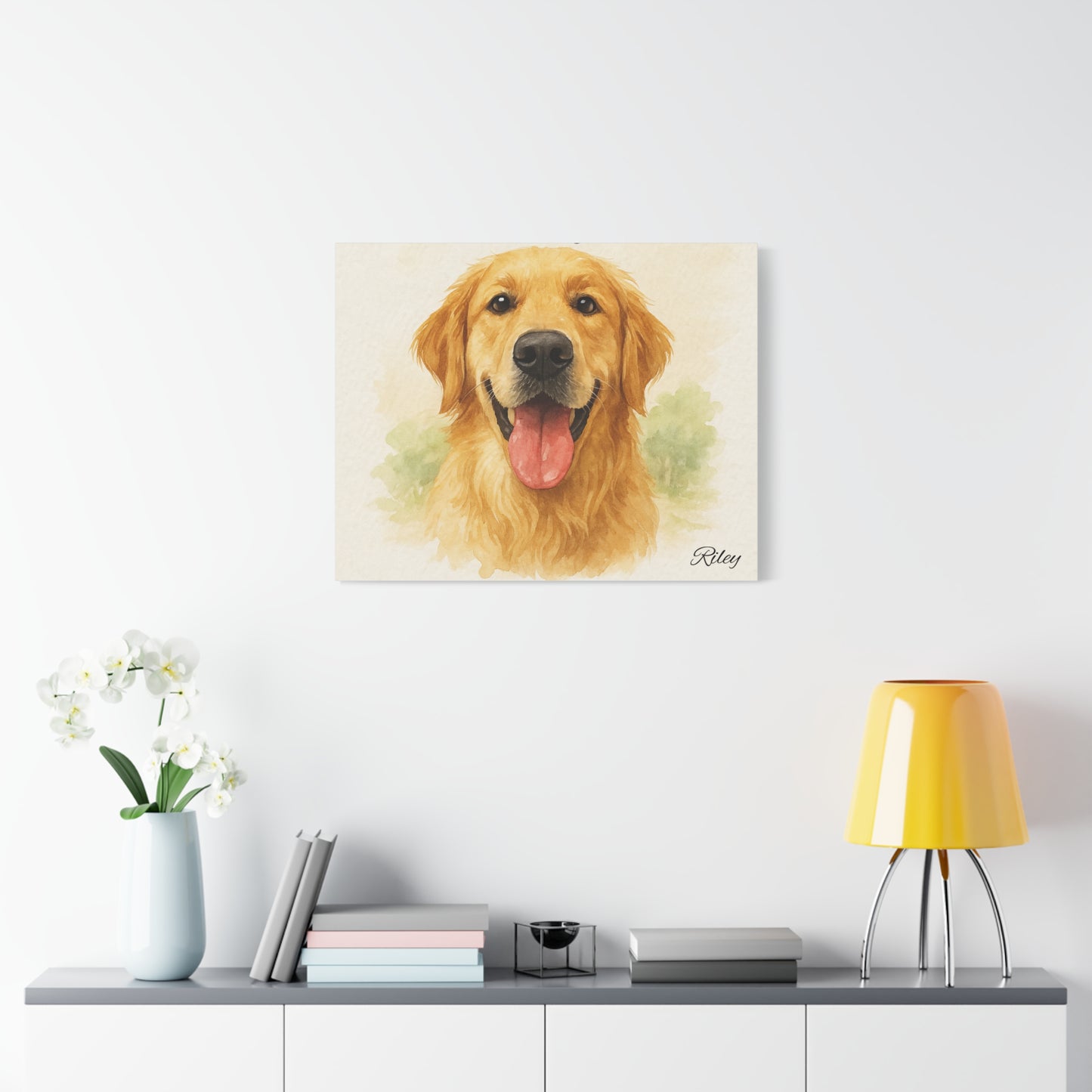 Custom Dog Portraits Using Pet Photo | Personalized Digital Dog Portraits Cat Portraits | Custom Dog Portraits | Custom Pet Memorial Art | Personalized Pet Wall Art on Canvas